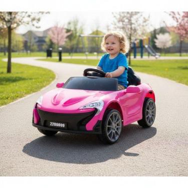 Imagem de Carro Elétrico Infantil 6v Mini Esportivo Som E Luz Bivolt - UNITOYS M
