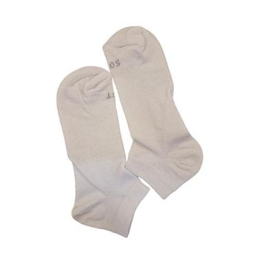 Imagem de Meia Adulto Macia Juvenil Sapatilha Invisível Soft 39-43 Cor:BrancoTam