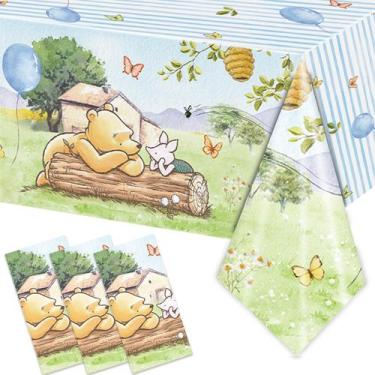 Imagem de Toalhas de mesa FOLNESH Blue Winnie Bear Baby Shower x3 274x137cm