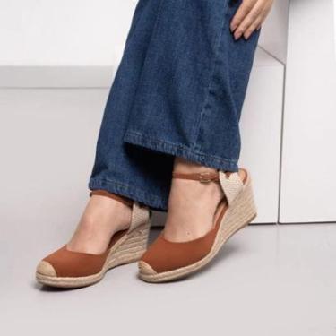 Imagem de Sandália OSC Anabela Amarração Feminina-Feminino