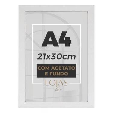 Imagem de Kit 10 Molduras Quadro A4 21x30cm Certificados Com Acetato - Pinus - L