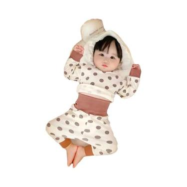 Imagem de Conjunto De Pijama De Algodão Para Bebê Menino Com Mangas Longas 2 Peç