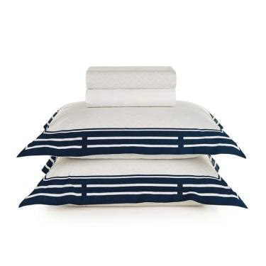 Imagem de Jogo Cama Casal 4 Pcs Algodão 200 Fios Barcelos Karsten
