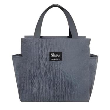 Imagem de Bolsa Térmica Grande para Marmita Mochila Bolsinha Térmica Prática par