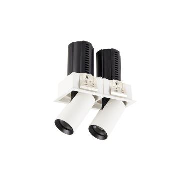 Imagem de Spot De Embutir Retrátil Nordecor Aiva Duo Led Alto Irc 97 Bivolt Branco - 2700k - Luz Amarela