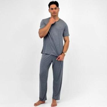 Imagem de Pijama Recco Manga Curta com Calça Microdry Masculino-Masculino