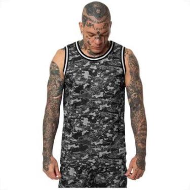 Imagem de Regata Basquete Okdok Camuflada Masculina-Masculino