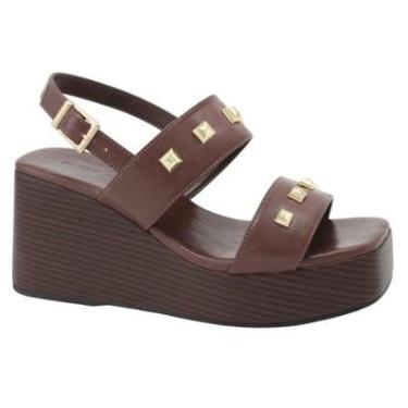 Imagem de SANDALIA QUIZ FEMININA PLATAFORMA CASUAL 69-1869-23 MARROM-Feminino