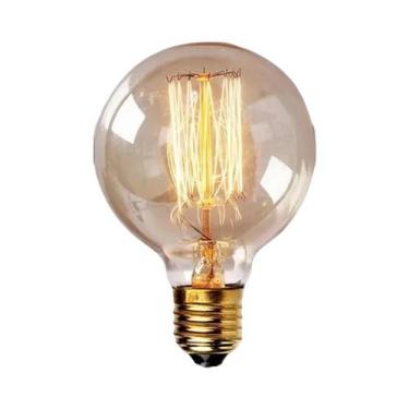 Imagem de Lâmpada incandescente retro do filamento do vintage da ampola da ampol