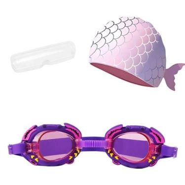 Imagem de Óculos Natação Piscina Infantil Crianças Hero Band B1, Lavanda peixe r