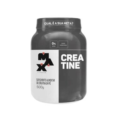 Imagem de Creatina Max Titanium 500G Pura Com Nf Creatina Monohidratada Original-Unissex