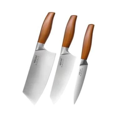 Imagem de Faca Profissional Japonesa De Aço Inoxidável Chef Santoku Para Culinár