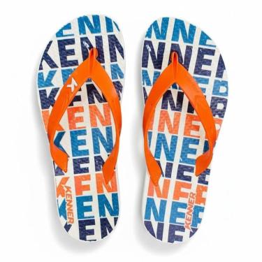Imagem de Chinelo Masculino Kenner Original Summer Typo - Laranja/Azul-Masculino