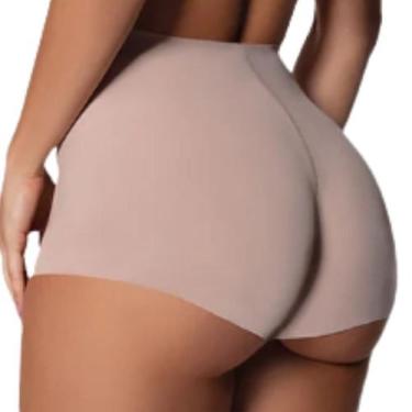 Imagem de Calcinha Caleçon Clássica Corte A Fio Selene, G, Natural claro
