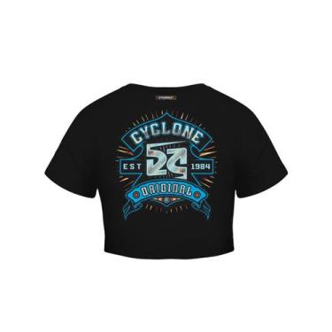 Imagem de Baby Look Cyclone Cropped Noar Metal, Verde arruda, G