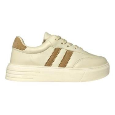 Imagem de Tenis Feminino Casual Reto Ousadia Cadarço Napa 007-009-Feminino