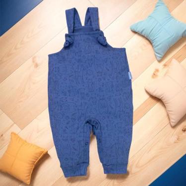 Imagem de Jardineira de Bebê Estampa Minimalista Floresta Encantadora - Era Uma 