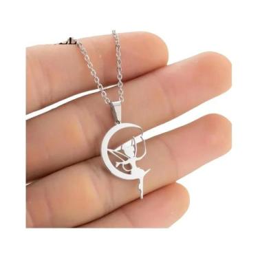 Imagem de Colar Unissex De Aço Inoxidável Com Pingente Cristão Letra Jesus Ichth