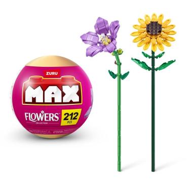 Imagem de Blocos De Montar Max Premium Flowers - Girassol 212 Pçs