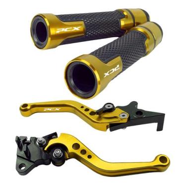 Imagem de Kit Manete Manopla Esportivo Pcx 150 Pcx150 Gravado A Laser - Special 
