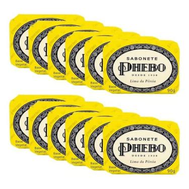 Imagem de Kit 12 Unidades Sabonete Em Barra Phebo 90g Lima Da Pérsia
