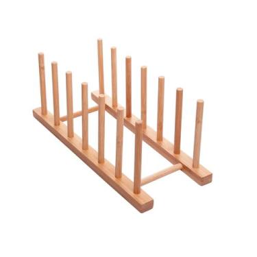 Imagem de Escorredor de Pratos Nature 30cm X 12cm X 12cm Bambu - Lyor