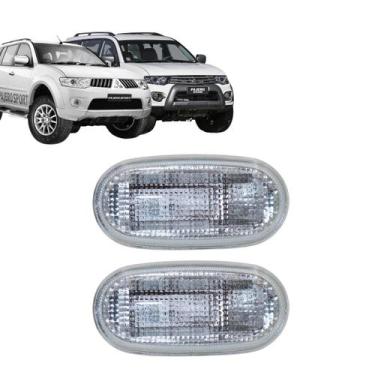 Imagem de Par Lanterna Lateral Paralama Pisca Seta L200 Triton Pajero TR4 Dakar 