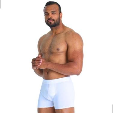 Imagem de Cueca Boxer Poliamida Masculina Adulta 100% Forro Algodão Elástico Bai