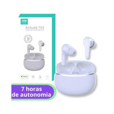 Imagem de Fone de ouvido sem fio Fam airbuds t03 longa duração de bateria 7 hora