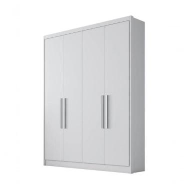Imagem de Guarda Roupa Solteiro 4 Portas 3 Gavetas - Sevilha-branco - Móveis Horizonte
