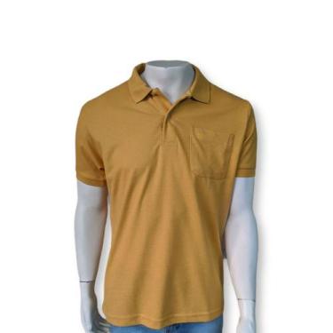 Imagem de Camisa Polo Malha Piquet 1140 com bolso Masculina manga curta ATÉ X3 -