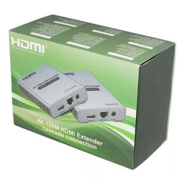 Imagem de Extensor Hdmi 120 Metros Com Ir No Tx/rx Conexão Cascata 4k - LM