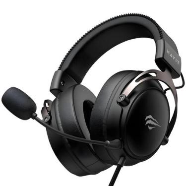 Imagem de Fone Headset Gamer Havit H757D Drivers 53mm Graves Potentes Microfone 