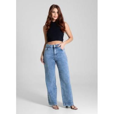 Imagem de Calça Feminina Jeans Petit Sawary Premium Original Cintura Alta Moda 2