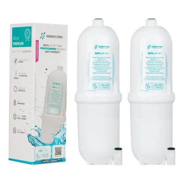 Imagem de Kit 2 Filtro Refil Compatível Everest 2 Em 1 Purificador Branco - Roya