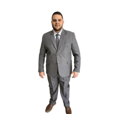 Imagem de Terno Plus size cinza escuro melange - MM ternos, 70