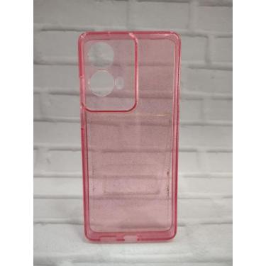 Imagem de Capa Capinha Case Compatível Motorola Moto G85 - Happy Case, Rosa Com 