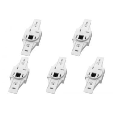 Imagem de Kit C/5 - Conjunto Radial Pollar 1402007 1T Fone Rj11 S/P - BRASFORT