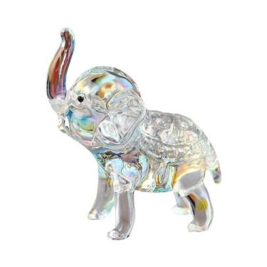Imagem de Estátua De Elefante De Cristal Luxuosa Moderna, Ornamentos De Bebê Eng