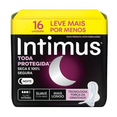 Imagem de Absorvente intimus noturno suave c/abas c/30 - Kimberly-Clark