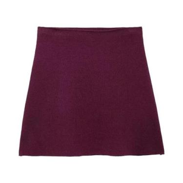 Imagem de Saia Mini Vintage De Cintura Alta Em a Para Mulheres Willshela, Moda C
