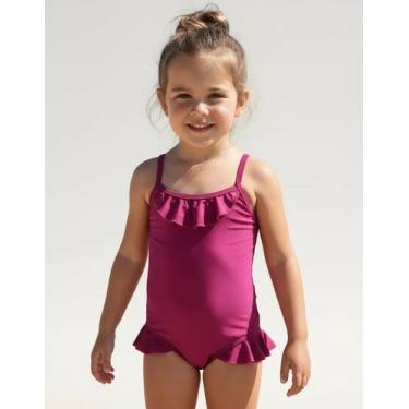 Imagem de Maiô Infantil Liso Silti para Crianças Traje de Banho, Roxo, GG