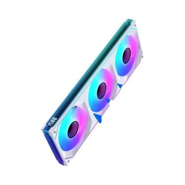 Imagem de Ventoinha ARGB Siamese Para PC LOVINGCOOL Com Display Digital E Efeito