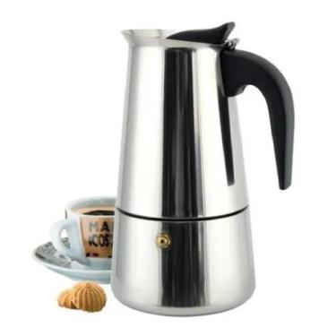 Imagem de Cafeteira Italiana Expresso Aço Inox 4, 6, 9 Xicara Filtro Térmica Man