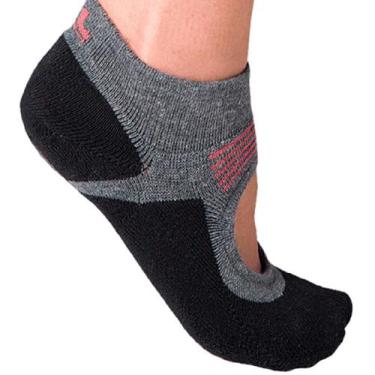 Imagem de Meia Lupo Antiderrapante Pilates 3286-002, Cinza chumbo, 33-36