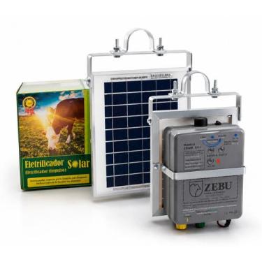 Imagem de Eletrificador Cerca Elétrica Solar Zebu ZS10BI 20km Bateria Lítio Inte