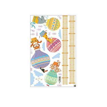 Imagem de WSWJDW Desenhos animados adesivos de parede de medida de altura para quartos de crianças Gráfico de altura Régua Vinil Decalques de parede removíveis Decoração da casa do berçário, 11
