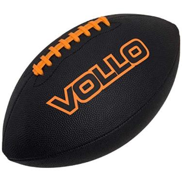 Imagem de Bola Futebol Americano Preta Tamanho Oficial 9 Vollo Pvc