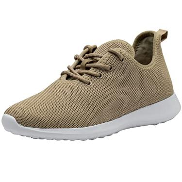 Imagem de Alpine Swiss Riley Mens Knit Fashion Sneakers Lightweight Athletic Walking Tennis Shoes 9 M US Khaki