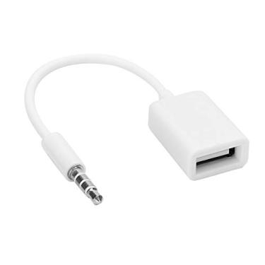 Imagem de Ejoyous Adaptador de Áudio USB para Conector de 3,5 mm, Cabo Conversor USB Fêmea para Carro e Reprodutor de Música